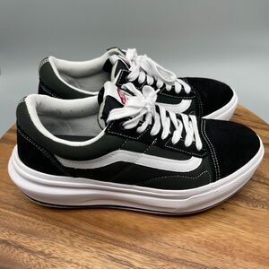 Vans Old Skool Overt CC Black/White Sneakers Mens Size 10.5 Platform Shoes